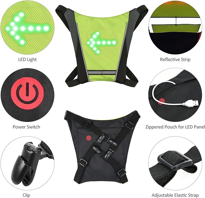 Signal de virage LED de vélo