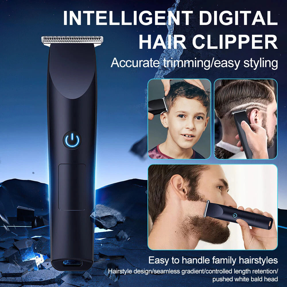 Cheveux professionnels sans fil pour hommes et cheveu de barbe - Kit de rasoir électrique complet