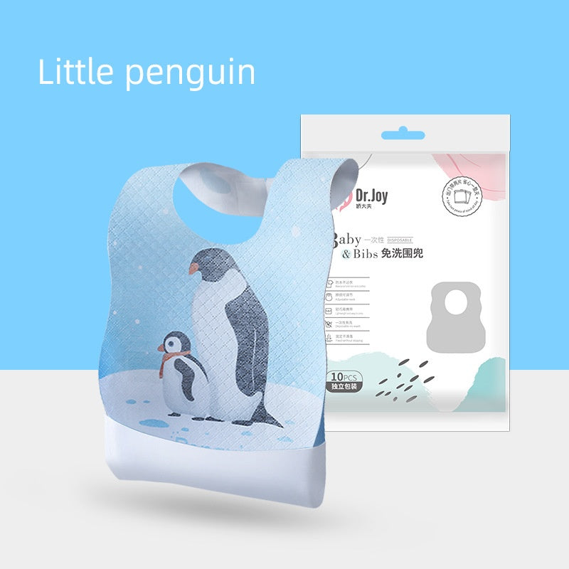 Bébé jetable Bib Emballage indépendant Serviette Salive