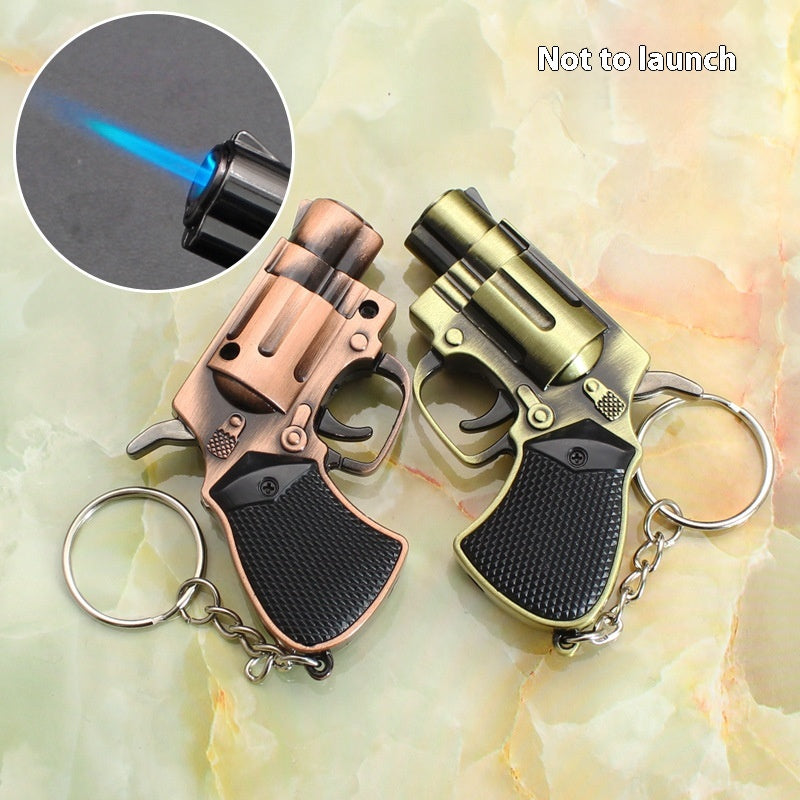 Porte-clés en métal Gaz coupe-vent Jouet Lighter