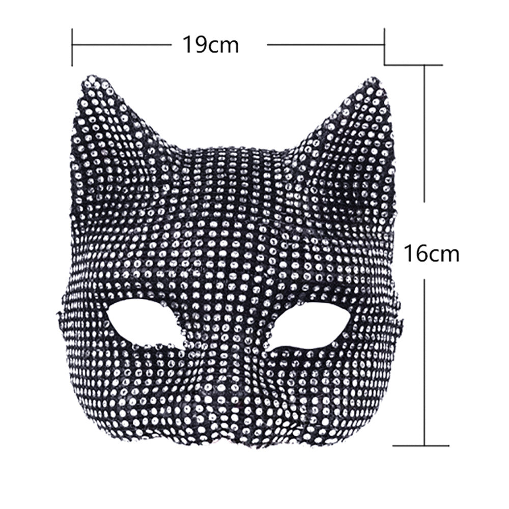 Halloween Diamond Cat Masque Gants Suit Diamond Sexy Cat Girl Dance Party Habiller Props