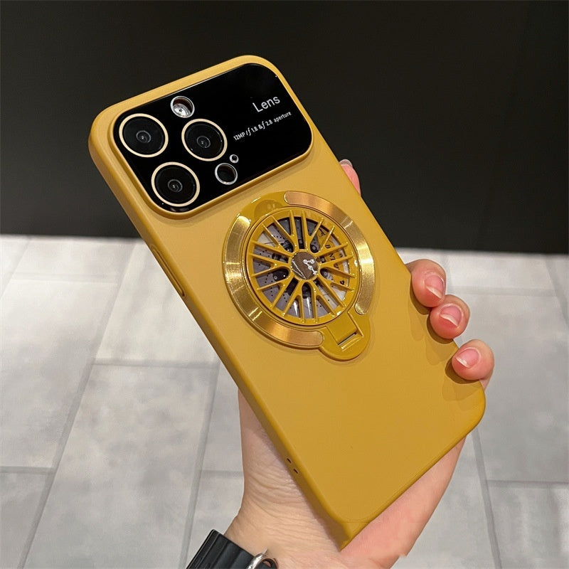 Bracket de décompression Gyro rotatif Grande fenêtre Gants Case téléphone