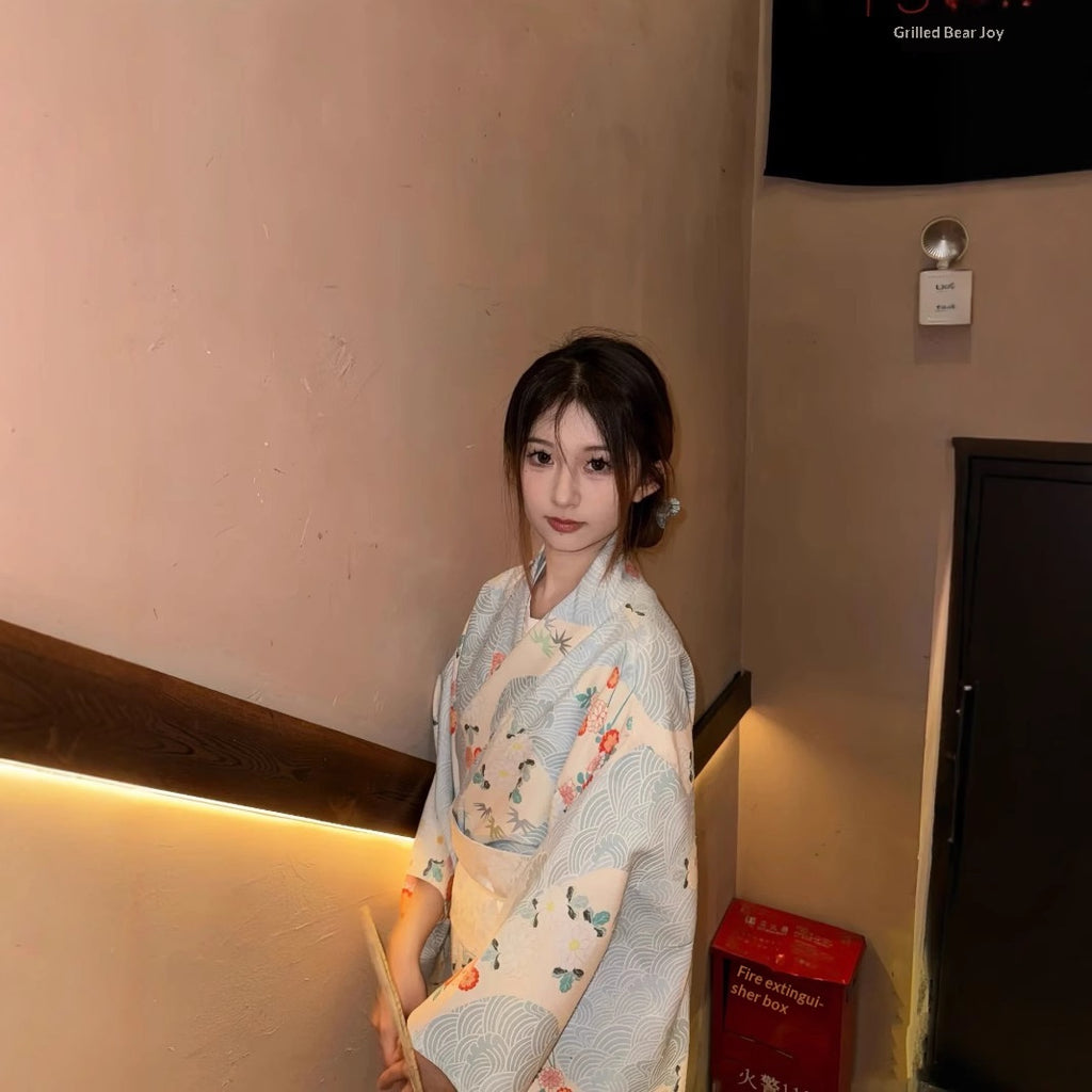 Retro tenue formelle pour les filles de style japonais bain Kimono pour les photos