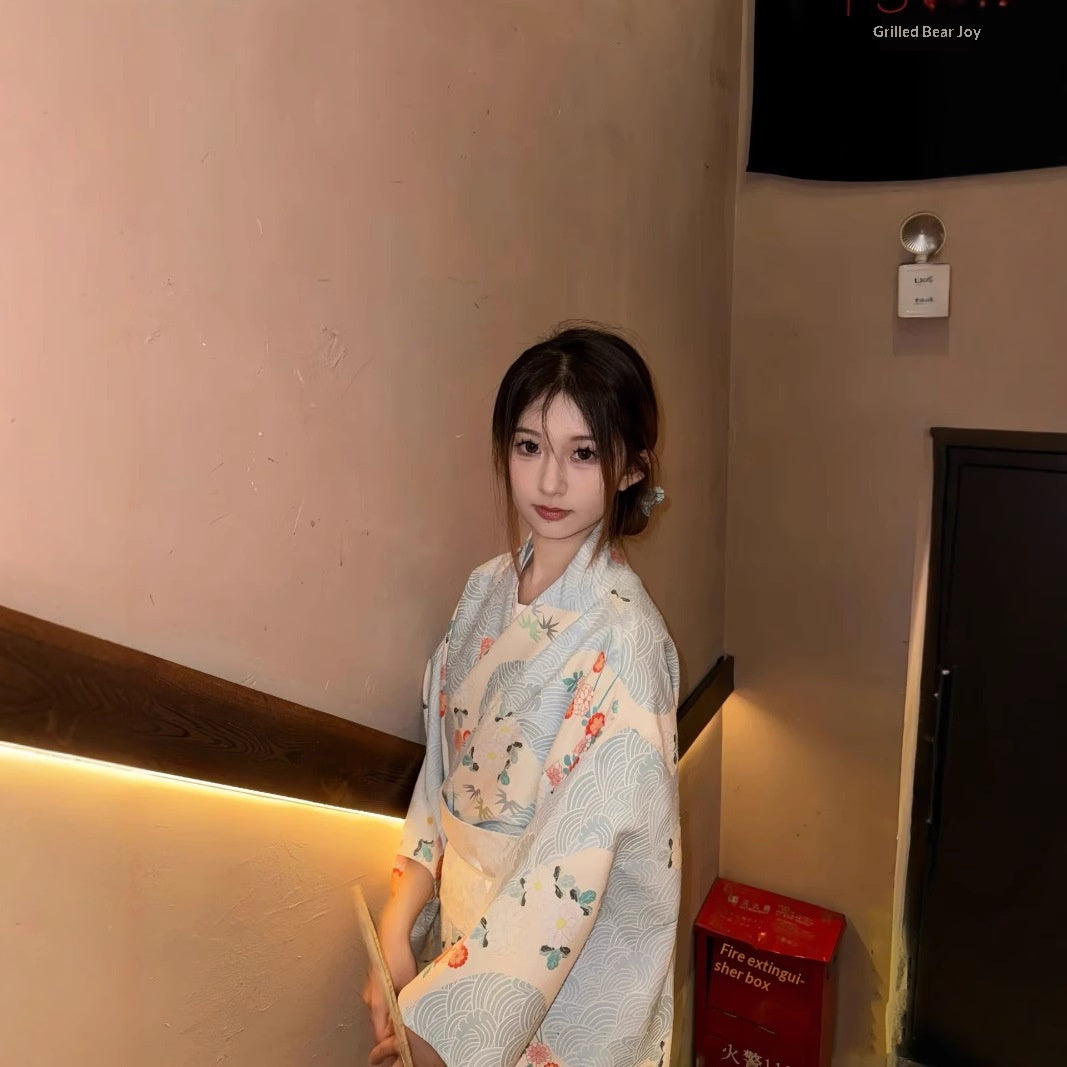 Retro tenue formelle pour les filles de style japonais bain Kimono pour les photos
