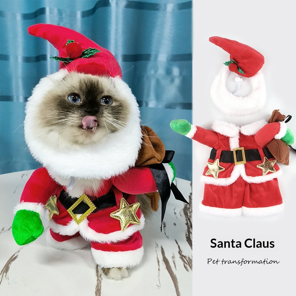 Déguisement pour animaux de compagnie Transformation de chat Funny Holiday Dress-Up Outfit
