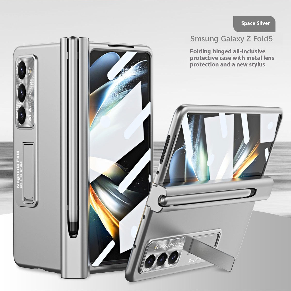 Étui de téléphone à puce Zfold5 à aspiration magnétique