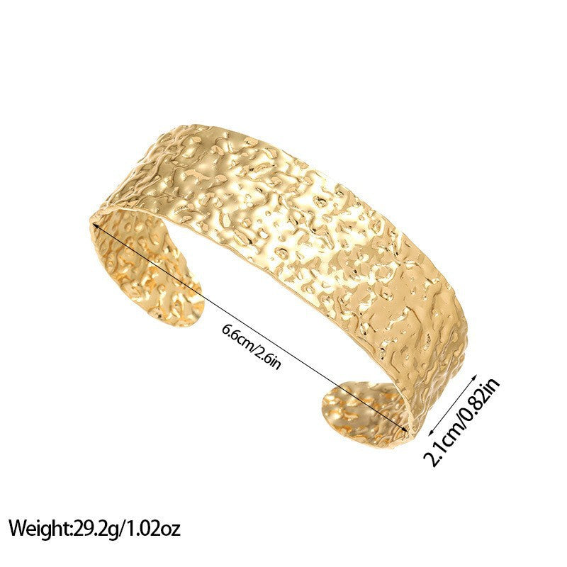 European And American Geometric Minimalist Cool Style Titanium Bracelet en acier avec coeur A