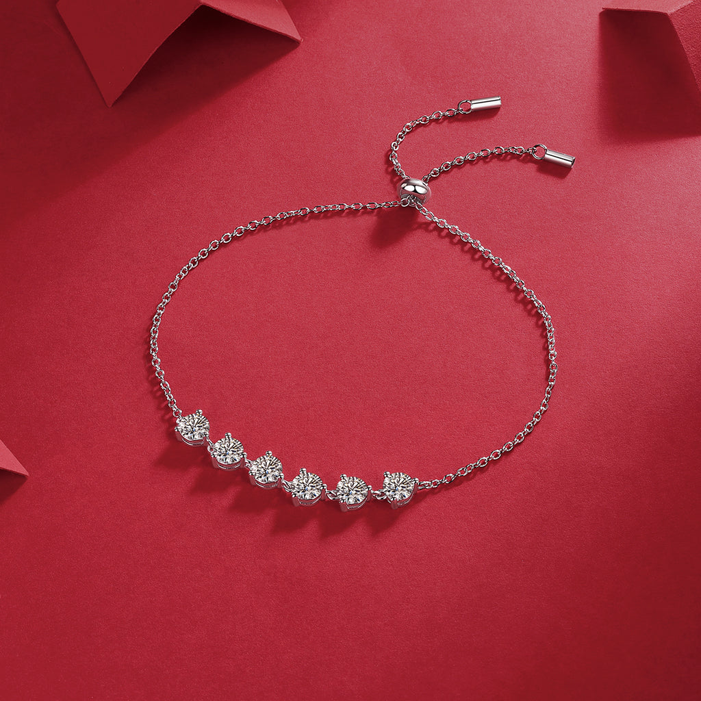 S925 Argent 2.6g Bracelet Bolo réglable