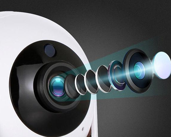 Surveillance automatique du réseau WiFi sans fil de stockage en nuage caméra tournante