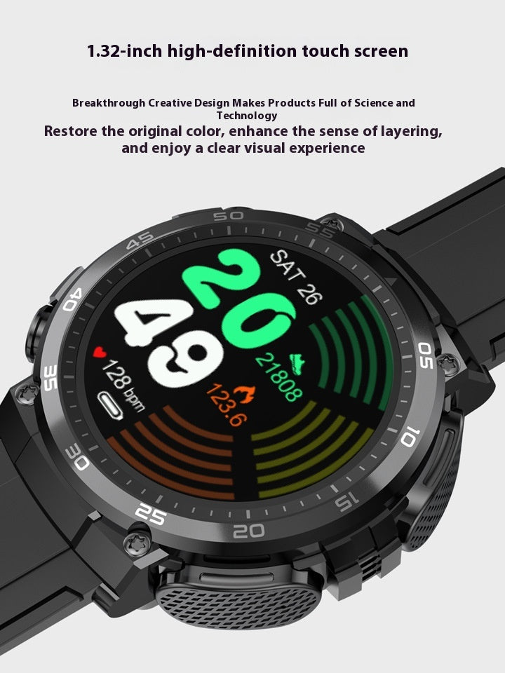 Sports TWS Earphone Heart Rate Smart Watch