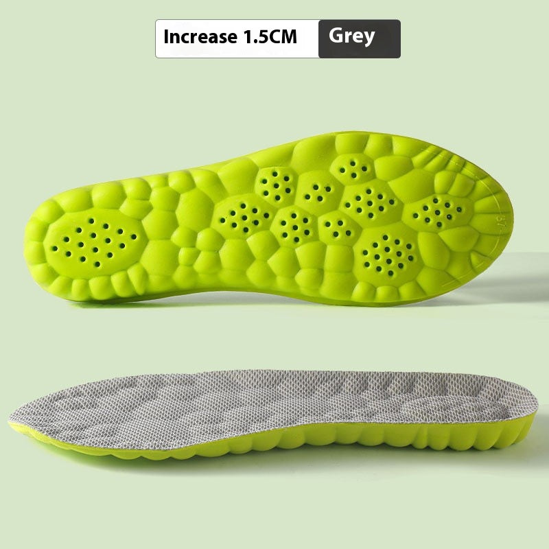 Hauteur Augmenter la semelle intérieure Haute Élastique Shockproof Respirant Sweat Absorbing