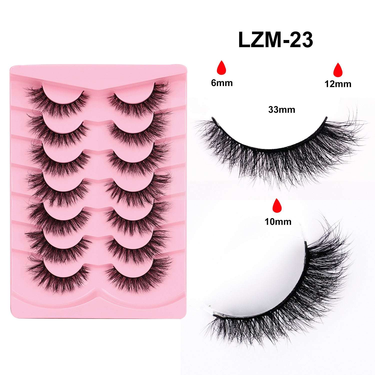 Faux cils 3D pour un épais