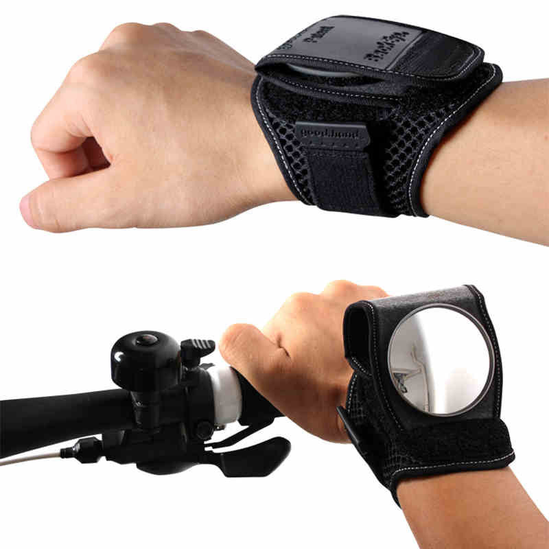 Miroir de vélo Vue arrière Miroir avec bracelet et bras avec installation rapide
