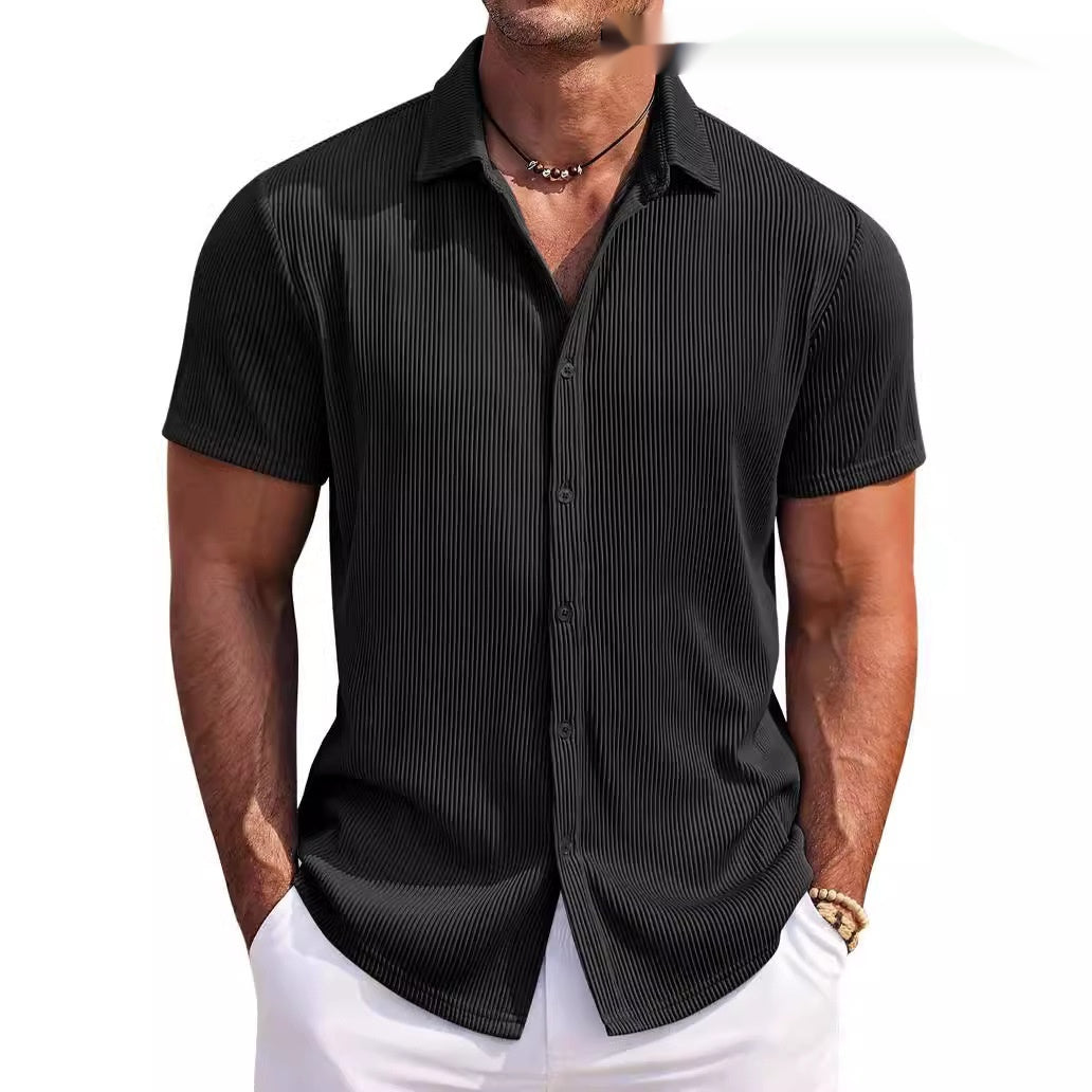 Chemise à manches courtes à manches courtes imprimée pour hommes