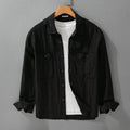 Chemise en lin manches longues pour hommes Blouse détendue