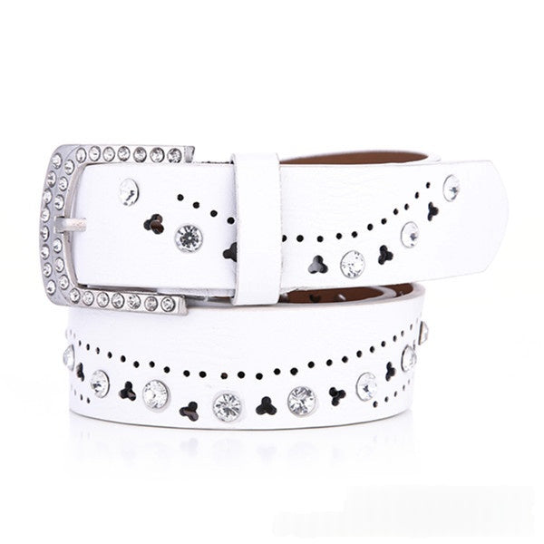 Ceinture pour femmes Un design à la mode de style coréen en Strass