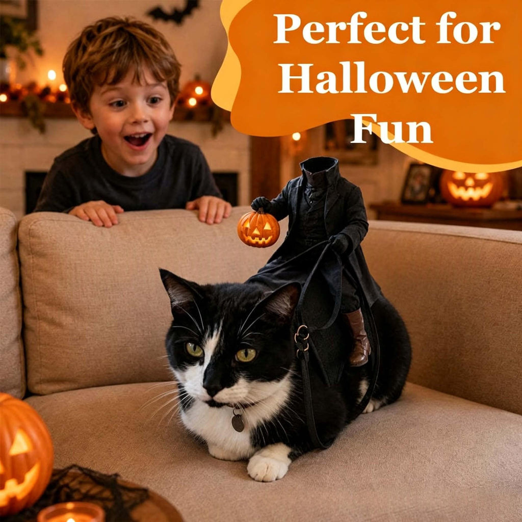 Costume de chat sans tête d'Halloween