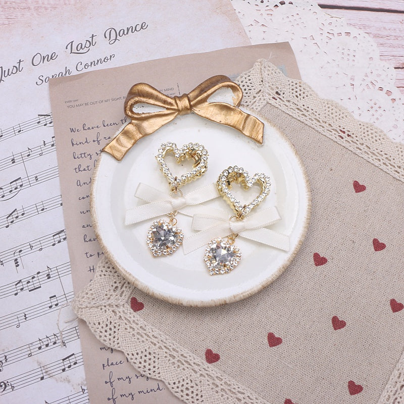 Sweet Mignon Massure Headdress Lace Bow Strass
