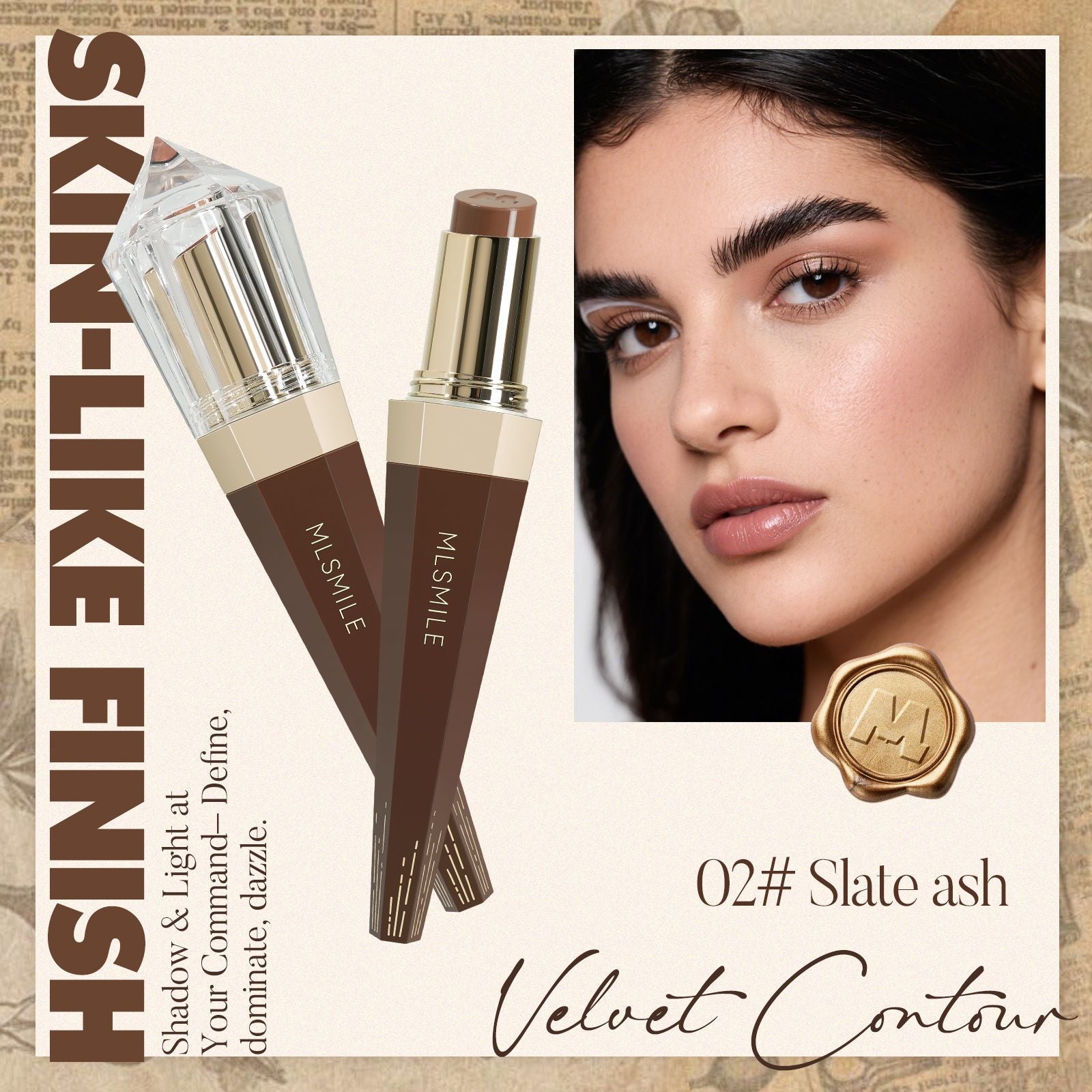 Contour Stick Set Multi-fonctionnel Highlighting et Shaping tridimensionnel