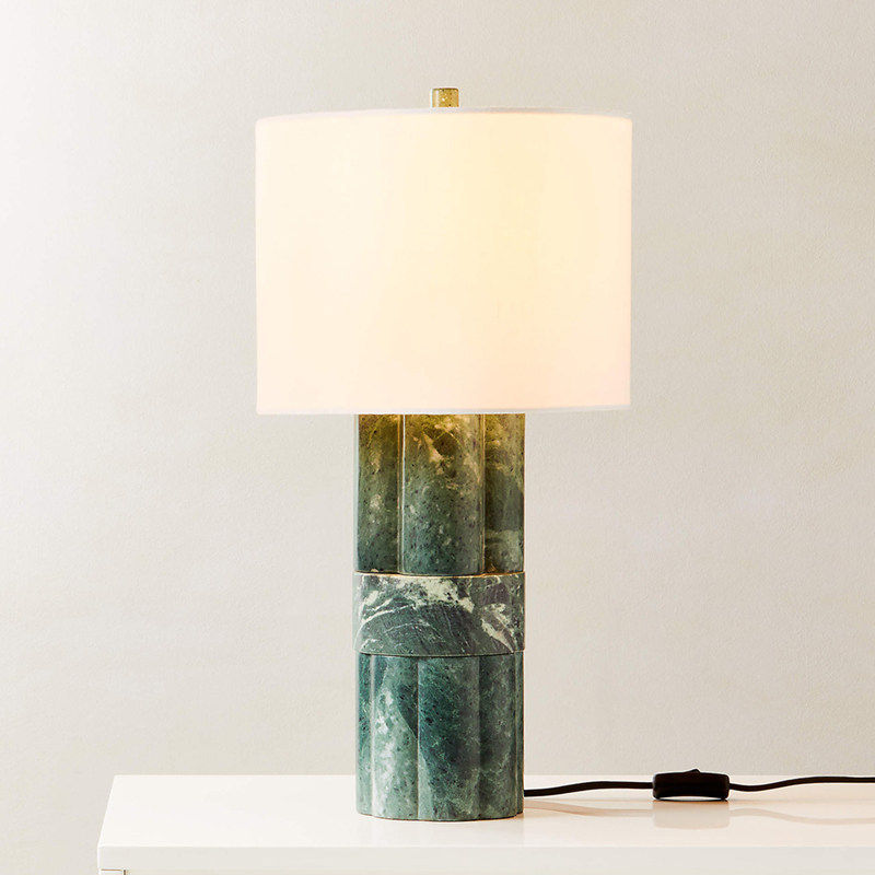 Lampe de table moderne simple de marbre