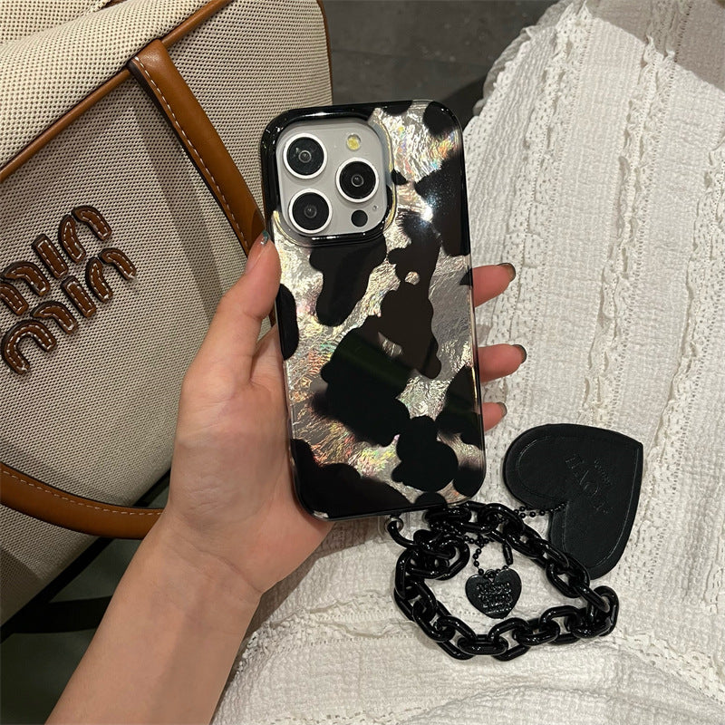Cold Wind Black Splash Enk Patch Téléphone Case