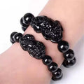 Diffusion en direct populaire Améthyst Pixiu Bracelet Améthyst Perles Bracelet pour attirer la richesse