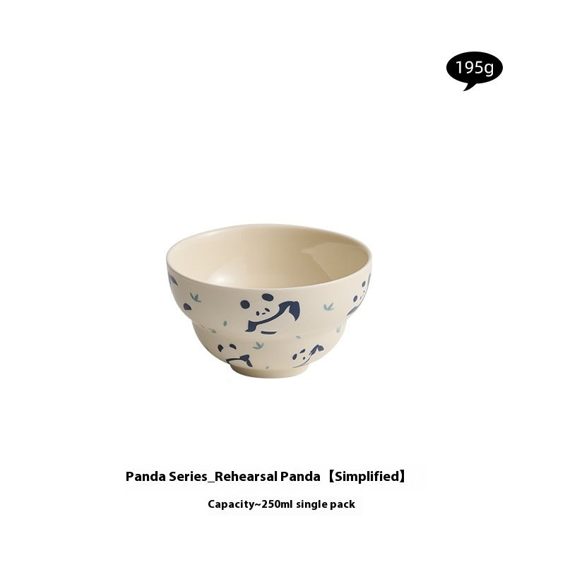 Bâton de céramique de panda de maison de dessin animé créatif