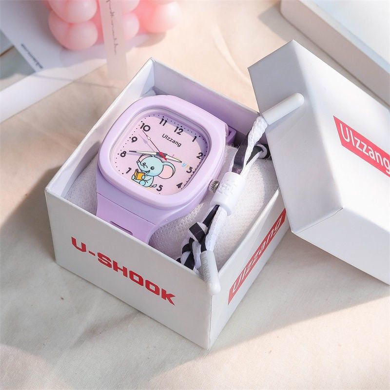 Mignon Silicone Trendy Luminous Sports Place étudiante Montre de beau look