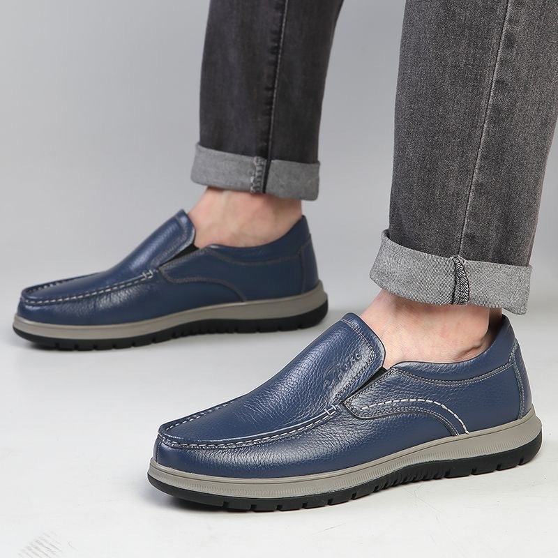 Chaussures en cuir léger étanches casual homme