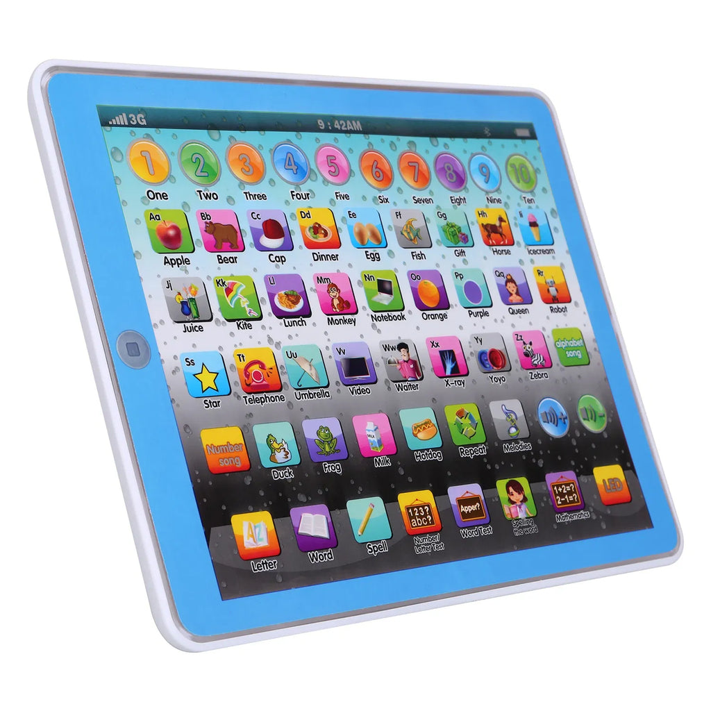 Kid Baby Toddler Comprimé Jouet d'apprentissage éducatif Étude Tablette Cadeau pour personnes âgées 2 3 4 5 6