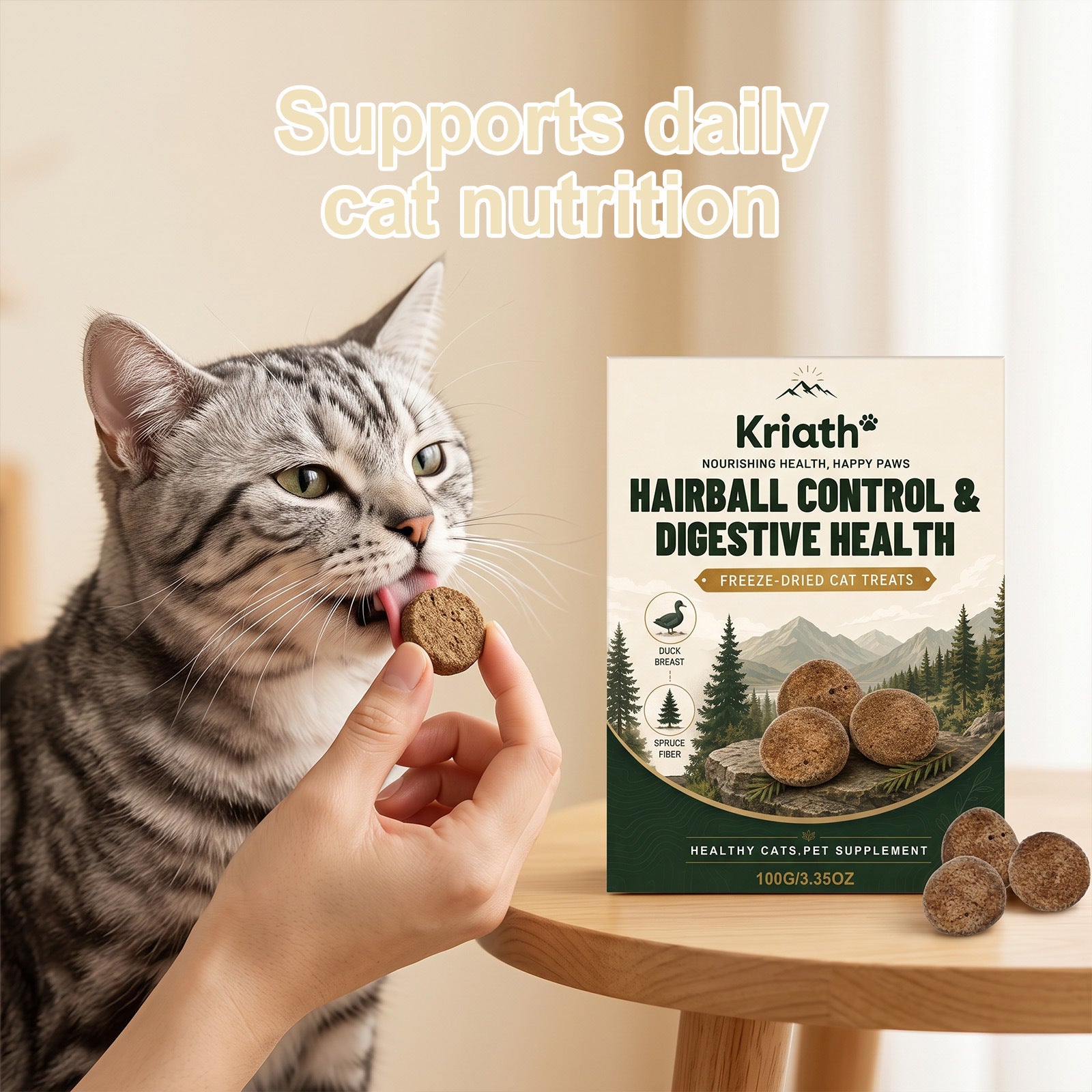 Comprimés interactifs de dents de chat et suppléments nutritionnels quotidiens