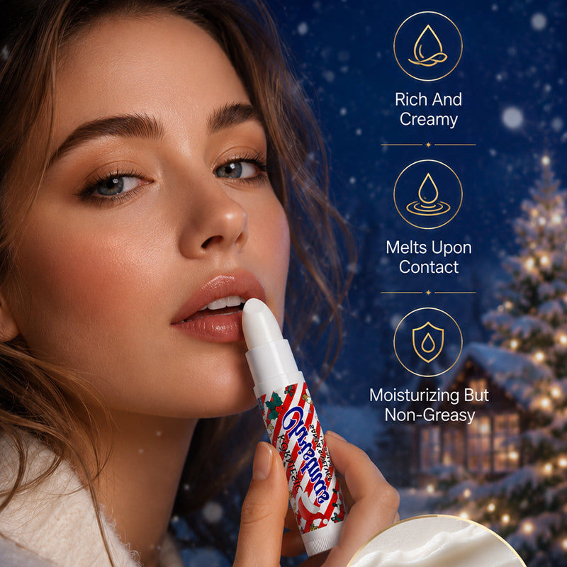 Baume à lèvres cadeau en velours du Père Noël