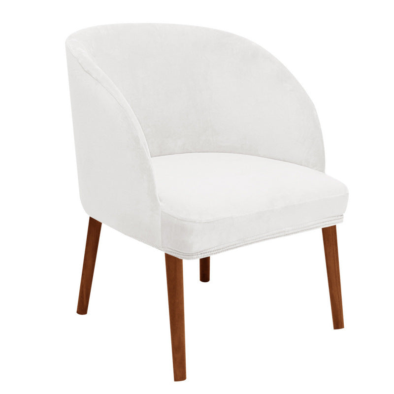 Couverture moderne de chaise à manger semi-circulaire Velvet