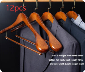 Habillement sans couture Maison Magasin Hanger Vêtements Hanger en bois massif
