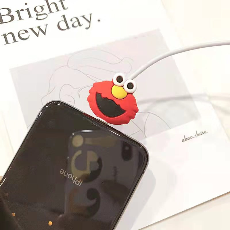 Cartoon Data Anti-pliage Implement Bite USB Cable Protection Sleeve