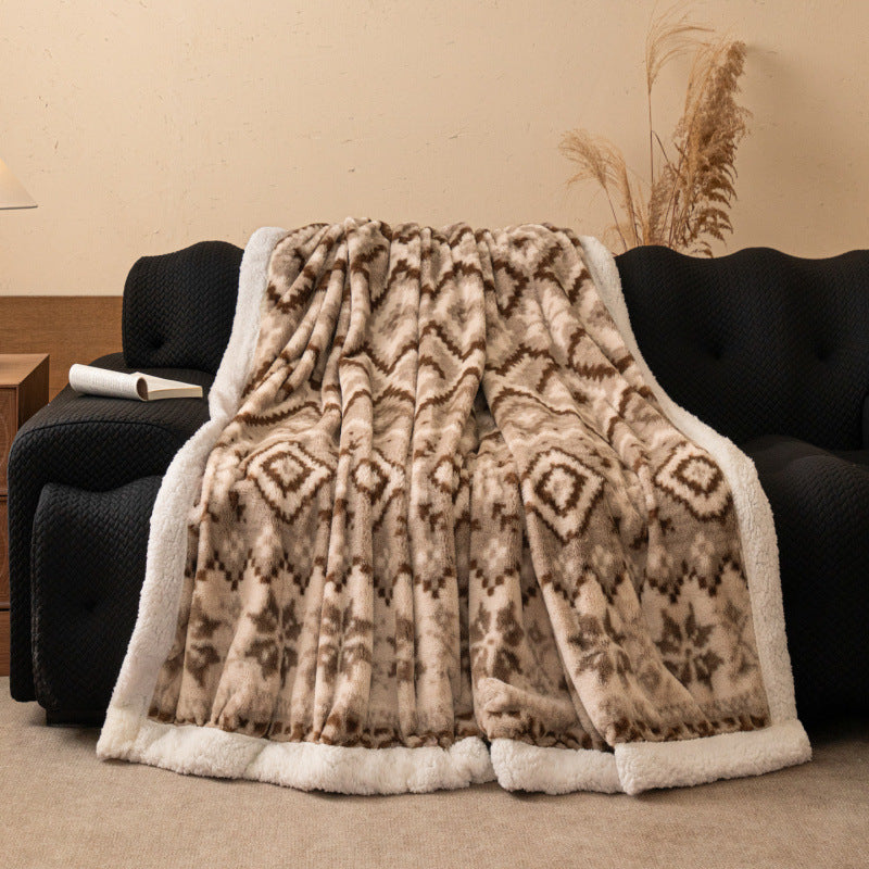 Couverture en châle à double couche épaissie