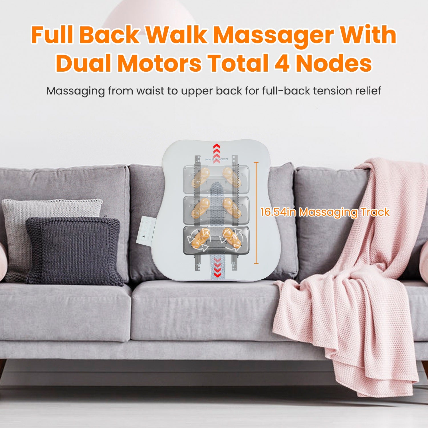 1 Set Shiatsu dos masseur 3D tissu profond tricotage de massage Oreiller sans fil USB rechargeab