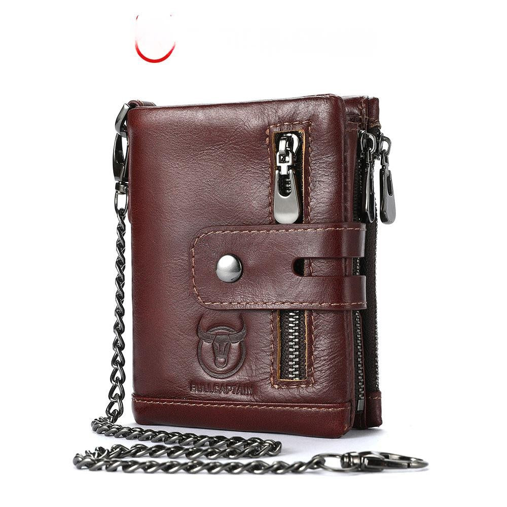 Capitaine Bull Hommes véritable porte-téléphone en cuir