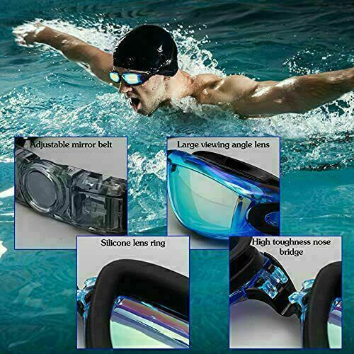 Gants de natation anti brouillard réglables Vision ultra-claire pour les hommes Femmes Enfants