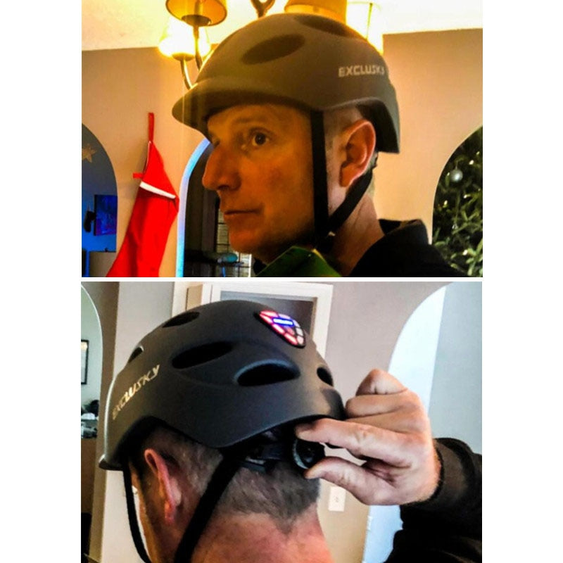 Casque électrique à vélo Led avec lumière de queue