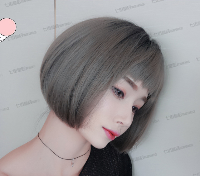 Perruque femelle bobo tête cheveux courts beau perruque tête