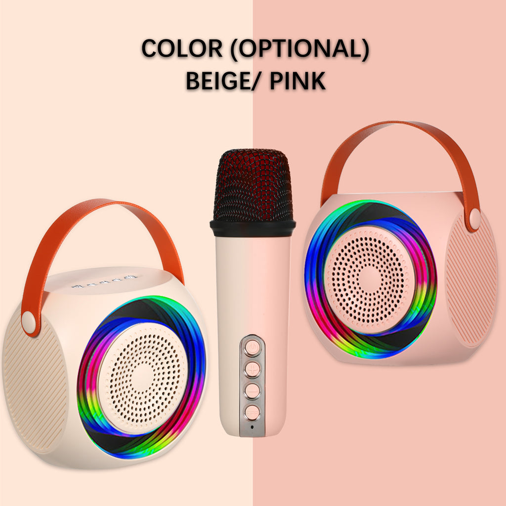 BT5.0 Karaoke Speaker avec 2 micros sans fil