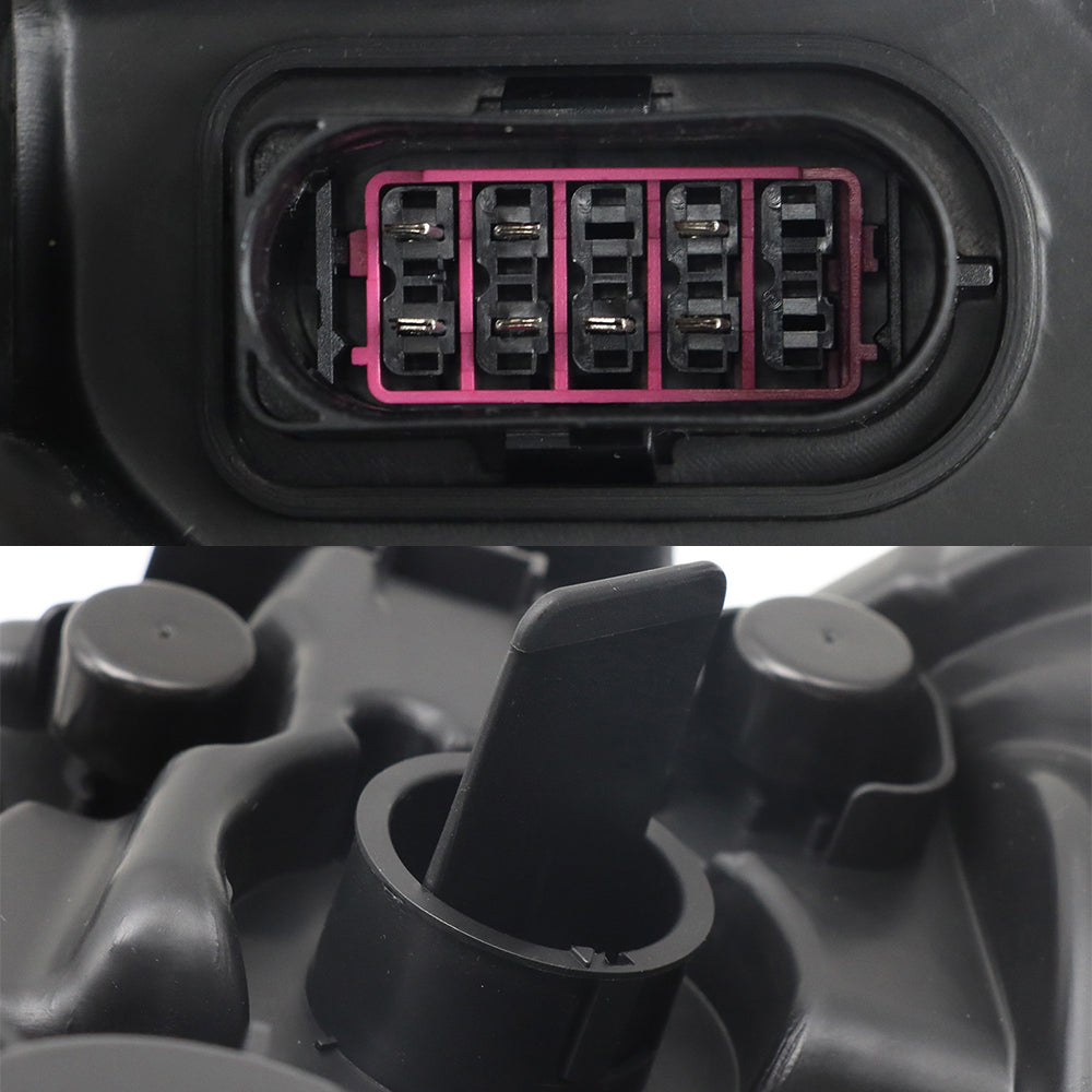 Phares noirs compatibles avec Kenworth T680 2013-2021 Paire de bulbes inclus