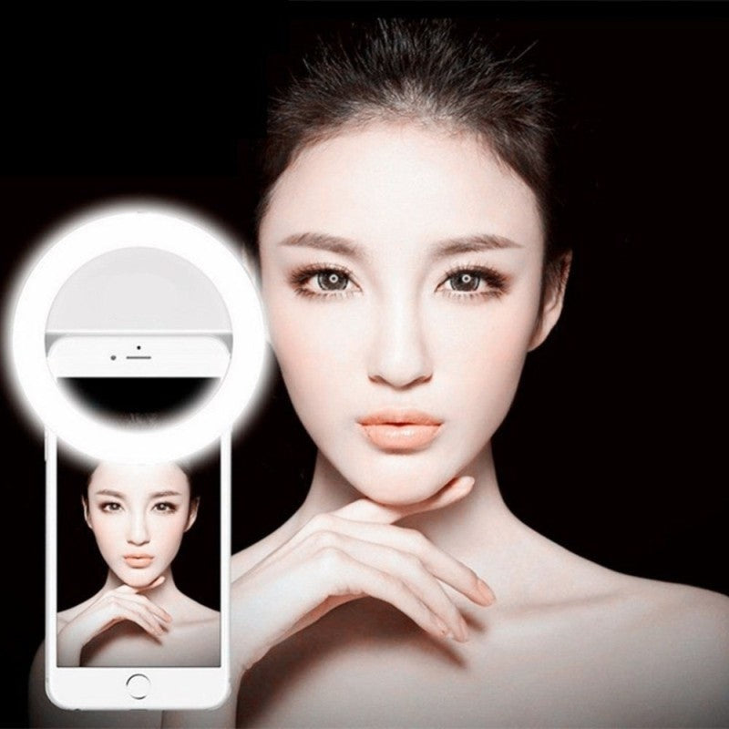 Selfie Ring Téléphone mobile Clip Lens Lampe Lithoud LED Ampoules