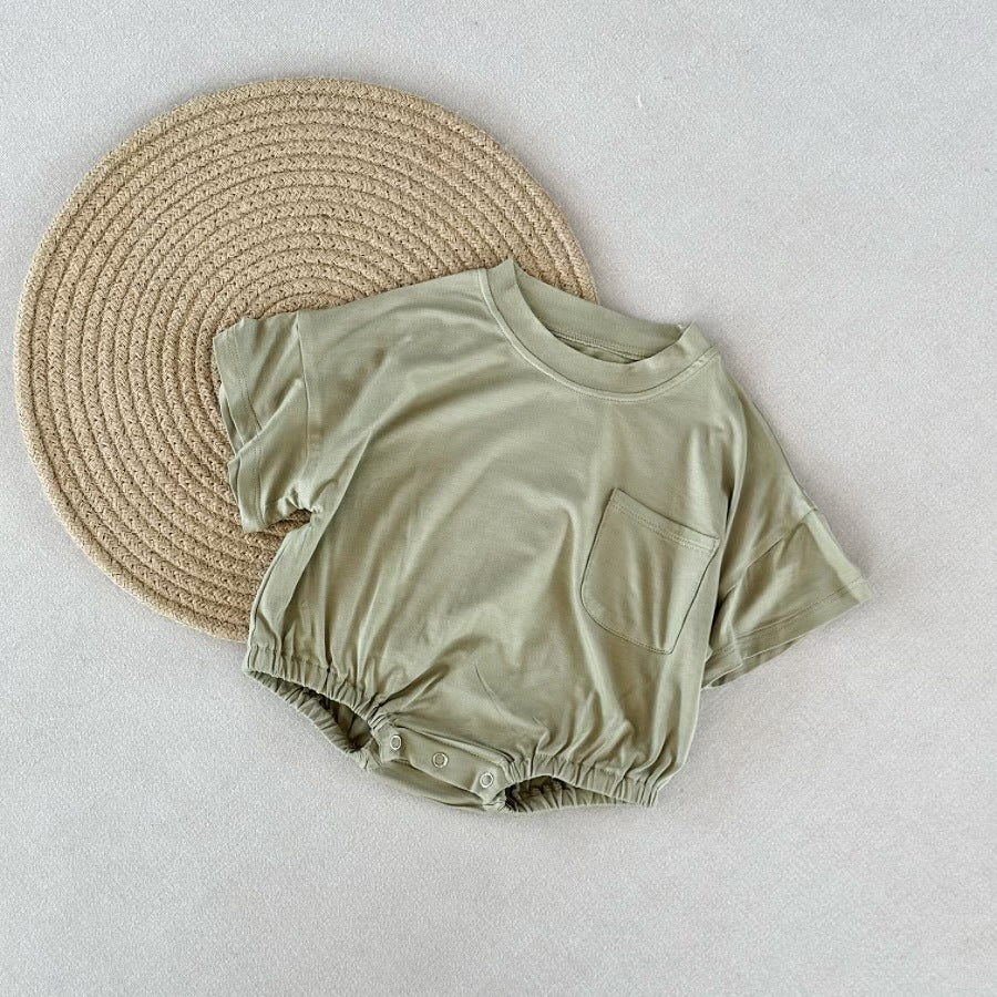 Bébé Romper naturel Bamboo fibre de style mince