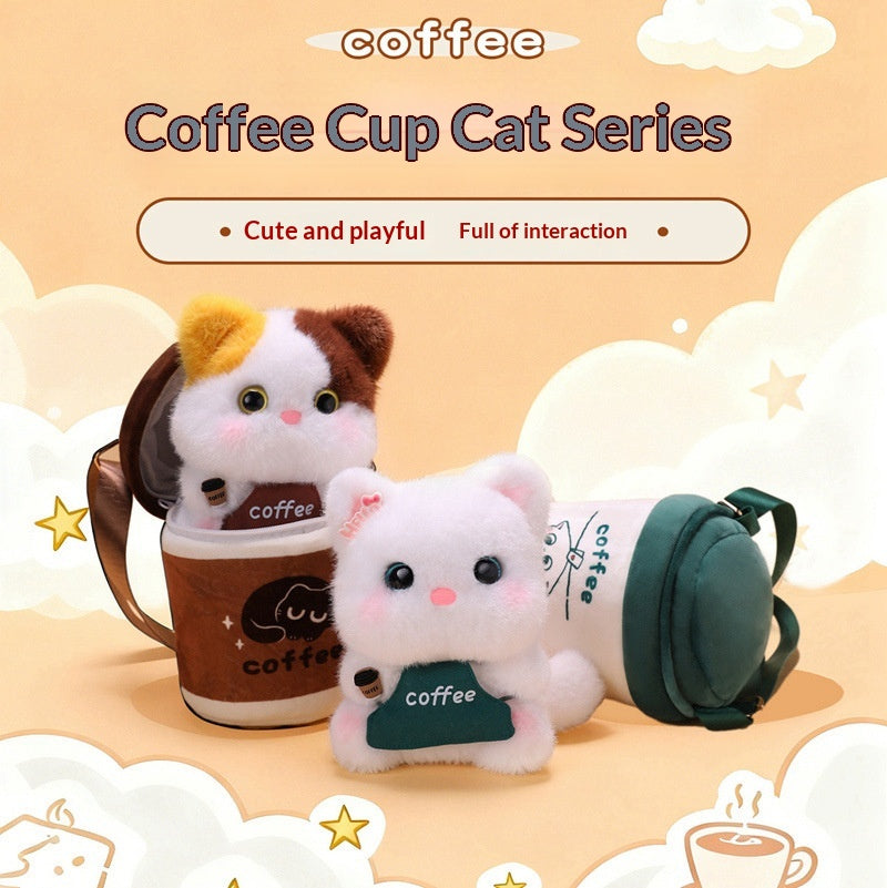 Jouet en peluche de la série de café Poop Cat