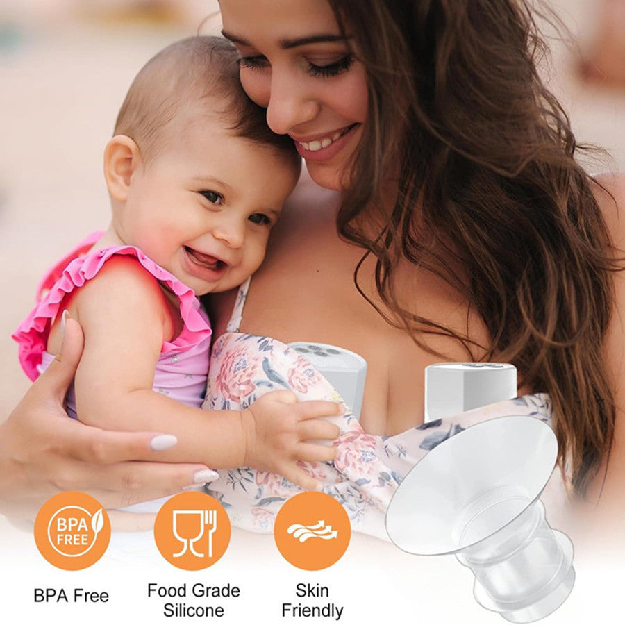 Adaptateur de brides télescopage de pompe mammaire portable