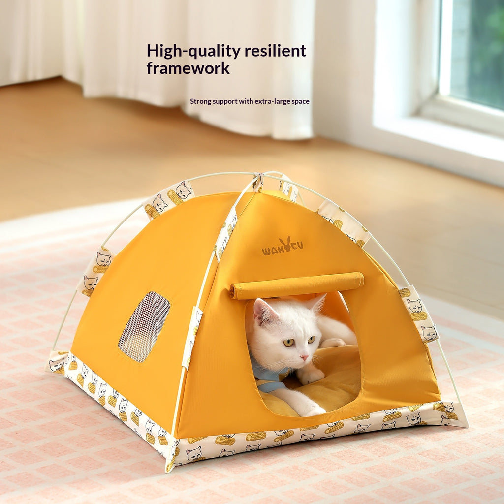 Four-Season Universal Windproof Pet Tent Cat Bed for Outdoor Camping