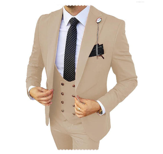 Fashion homme trois pièces costume appearing mince