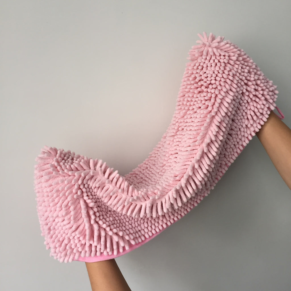 Toilettage pour animaux Serviette sèche Chenille Séchage rapide Serviette absorbante extra grande